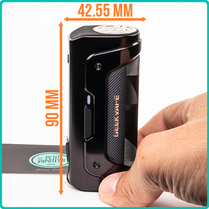 Dimensions de la Box Aegis SOLO 5 Geekvape